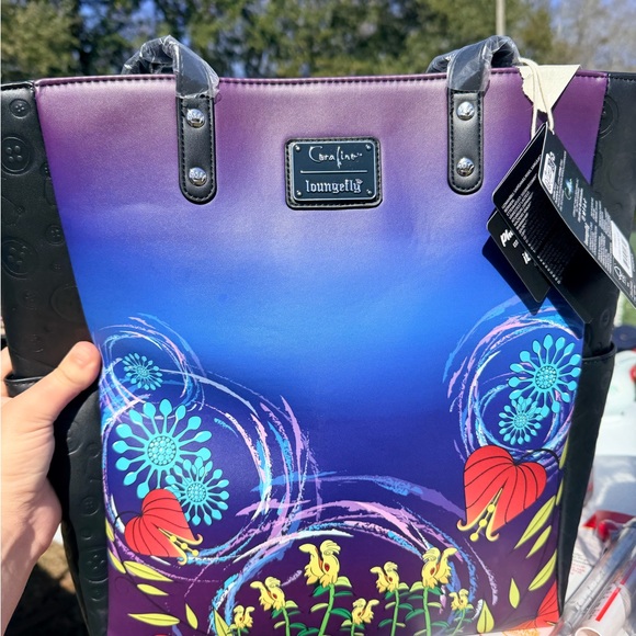 Loungefly Multicolor Floral Tote Bag - Picture 1 of 2